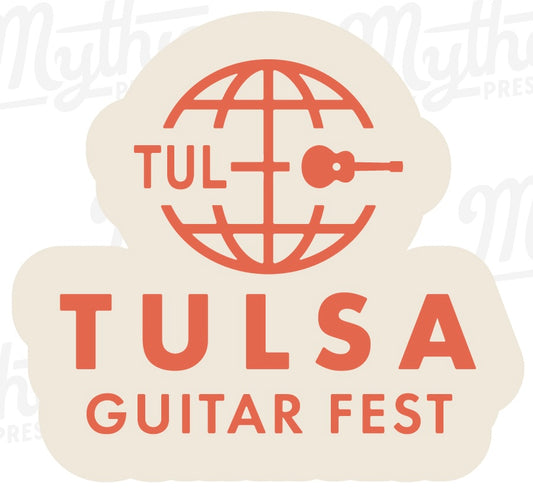 Tulsa Guitar Fest Die Cut Sticker
